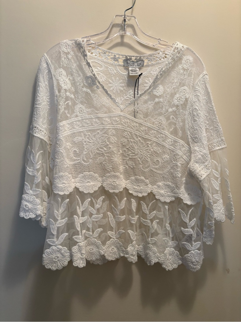 NWT Rachel Zoe Floral Lace Blouse
